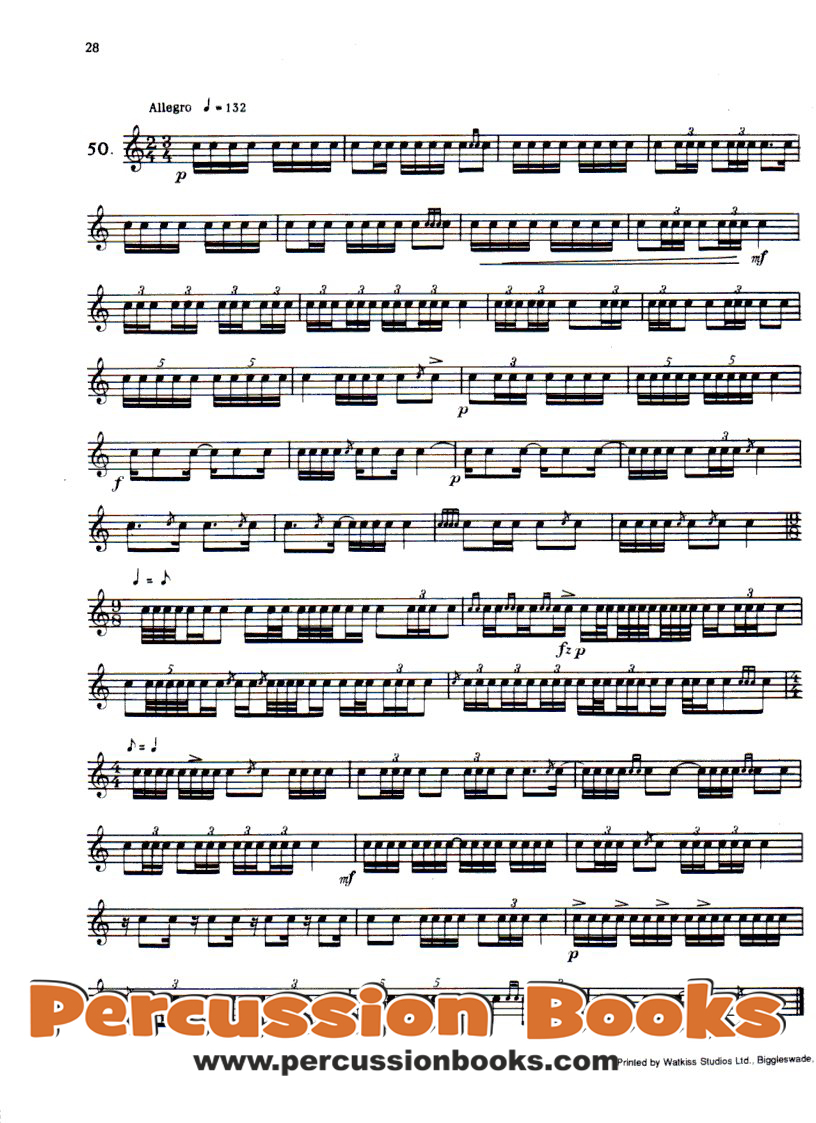 Studies for Snare Drum 4 Sample 3